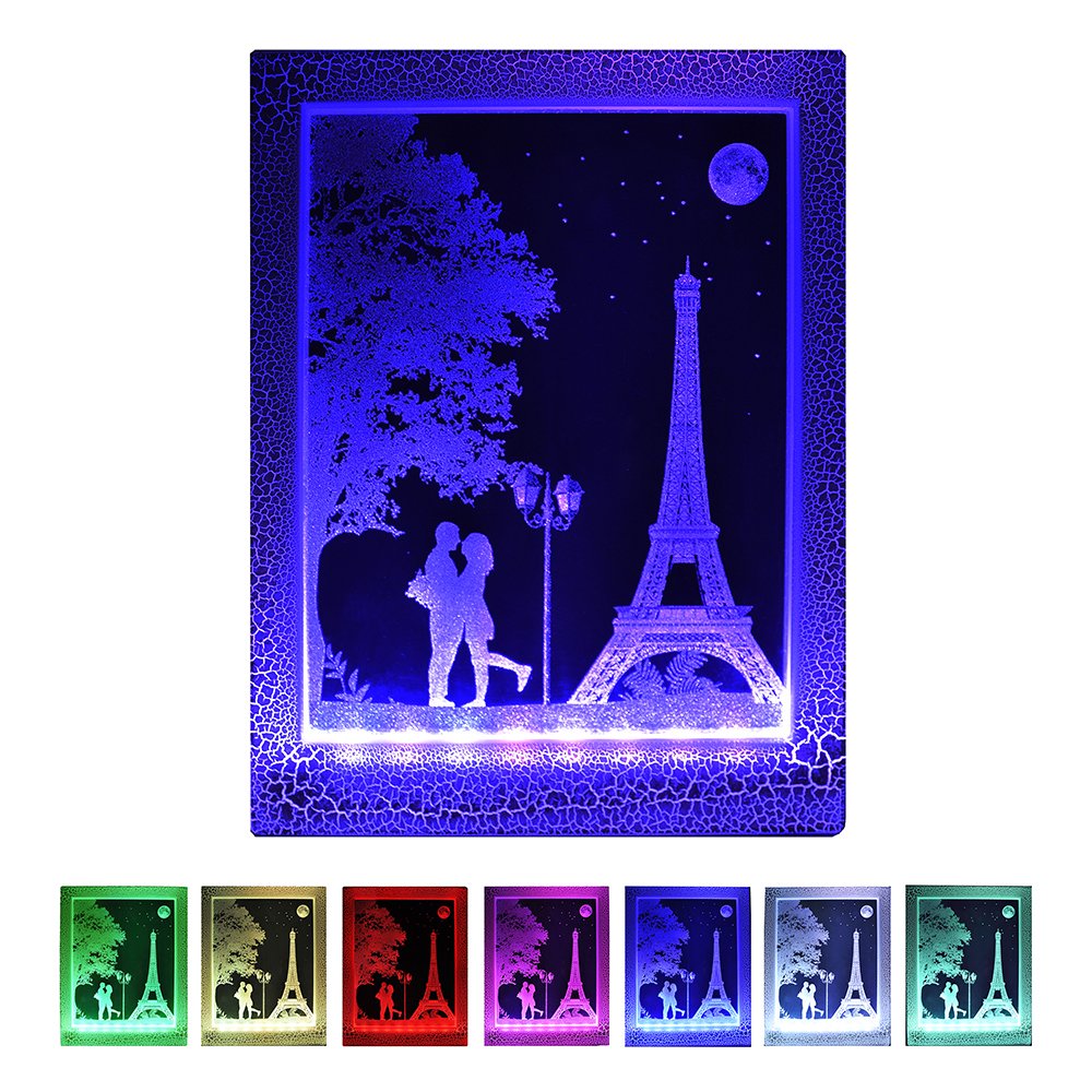 AZ Import TG2821 Optical Illusion 3D Eifel Tower Lighting
