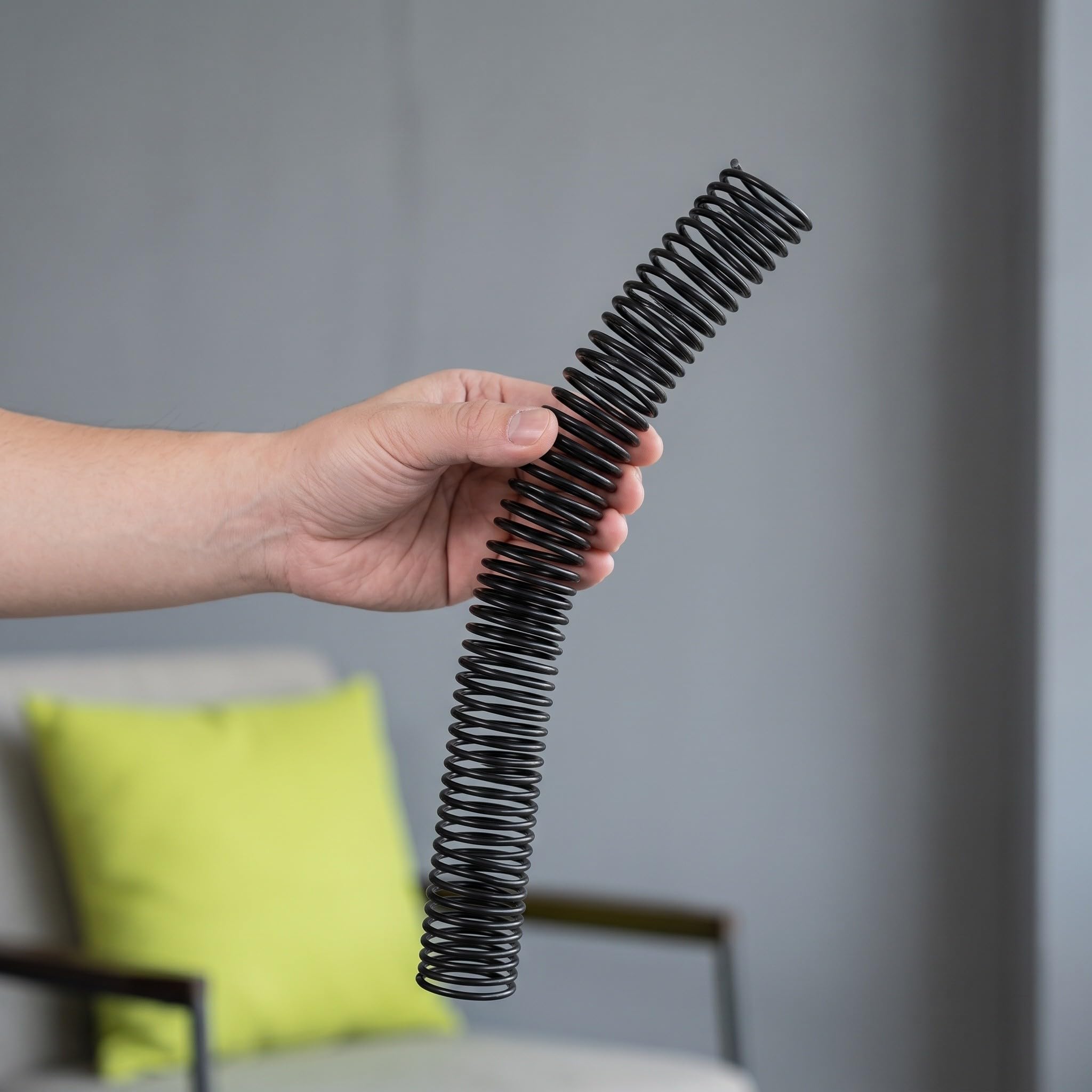 Artibetter 20 dorsi a spirale per rilegatura: dorsi a spirale da 3,17 cm per ricariche di quaderni e agende, filo metallico con rivestimento nero, passo 4:1, 48 anelli, fino a 300 pagine
