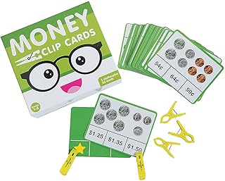 Fun Express Money Clip Cards - 51 Pieces - Educational and Learning Activities for Kids