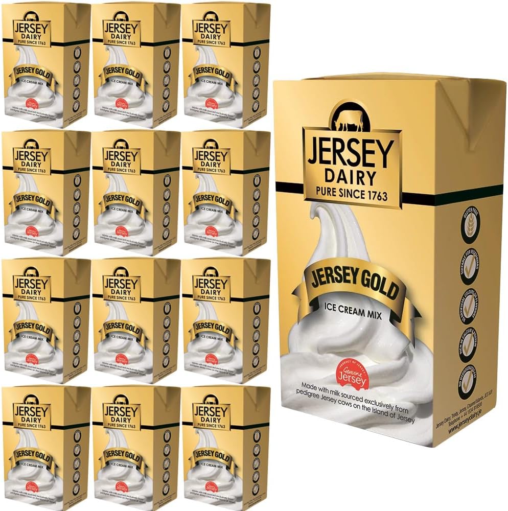 Jersey Gold Ice Cream Mix 1Litre (Pack of 12) Amazon.co.uk Grocery