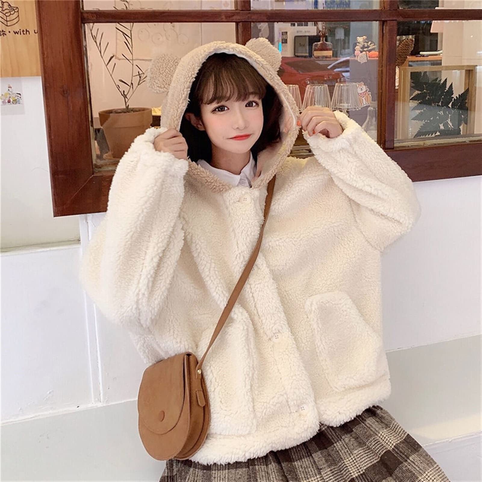 oll_kyoto♡HUG COAT The city is like a movie 🏛️ Classic mood with fur jacket