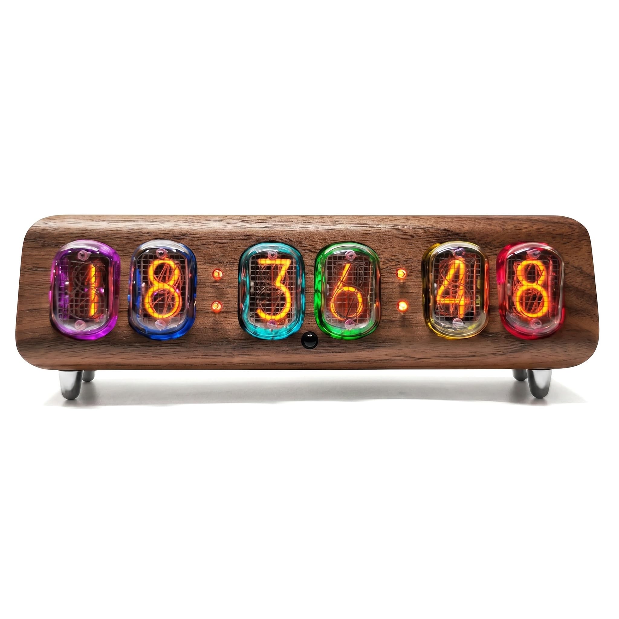 Reloj de escritorio Nixie para decorar tu mesa de estudio con 12 tubos y brillo ajustable