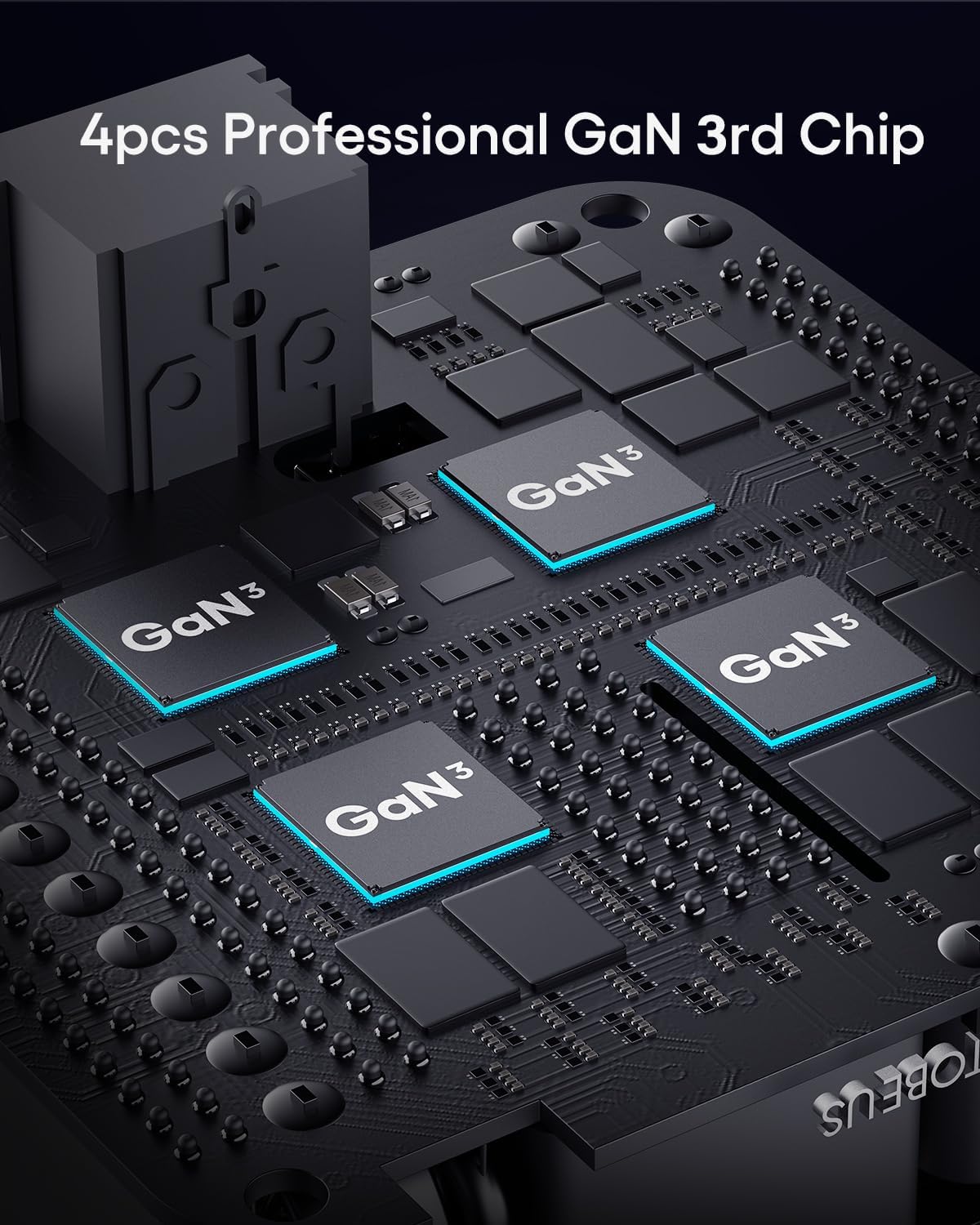 WOTOBEUS 380W 8-Ports GaN USB-C Charging Station with ETL, USB-C Cable with LED Power Display, Multi-Device Charger with PD3.1 140W for MacBook Pro, Laptops, PD100W 65W Super Fast Charging 2.0 45W