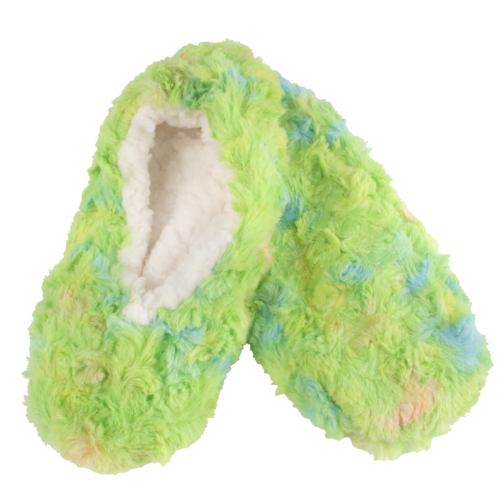 BambooMN Women's Heart Patterned Non-Slip Lined Travel Home Slippers
