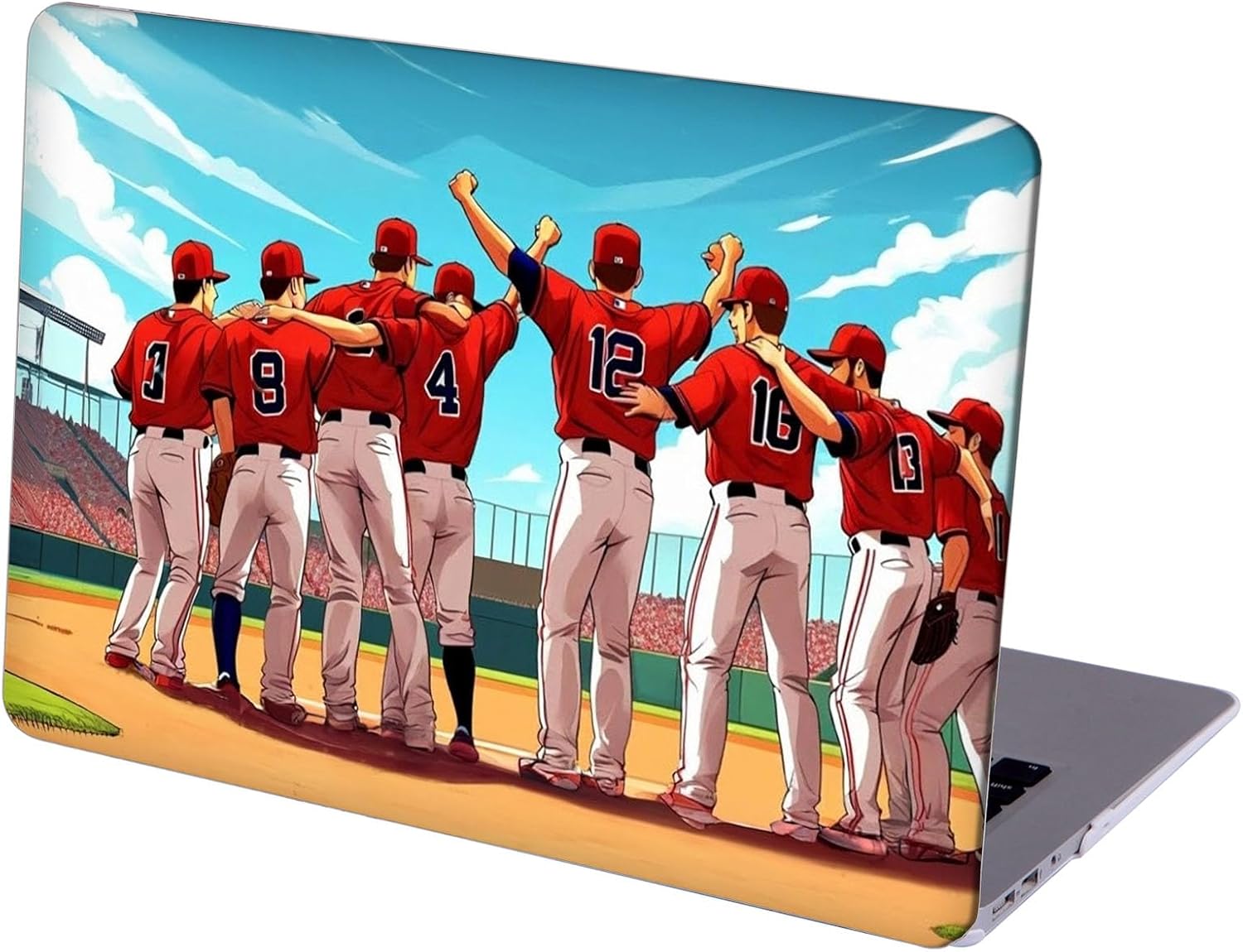 Compatible with MacBook Neo 13-inch, Hard Shell Case with Keyboard Cover and Screen Protector (A3404 A18 Pro chip, 2026 Release) - Baseballs MC23592