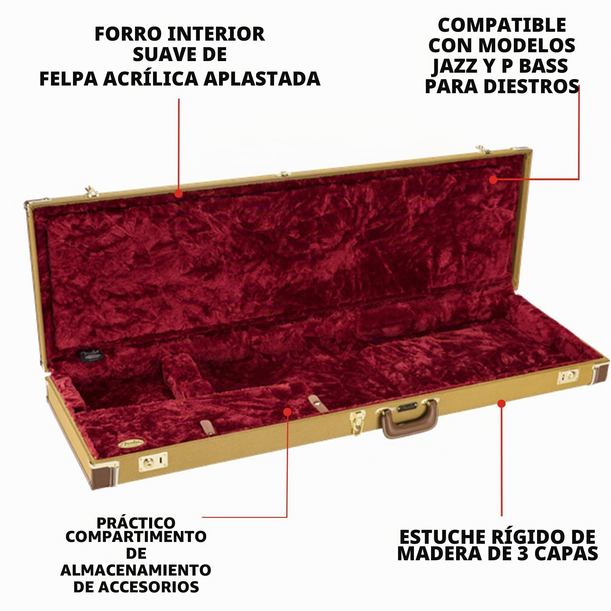 Fender Classic Series - Funda para Precision Bass® y Jazz Bass