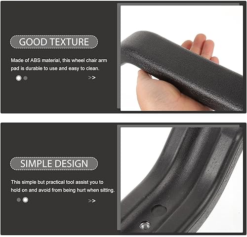 Miniatura 9 de 1 par de almohadillas de repuesto para silla de oficina, reposabrazos, almohadillas de repuesto para silla de ruedas, cubierta de reposabrazos para