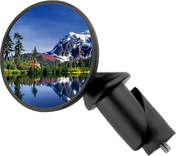 CATEYE BM-45 Bar End Mirror | Road, MTB and Gravel Bikes, Durable Aluminum with Scratch-Resistant Glass, Visibility and Safety for Cyclists