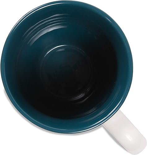 Miniatura 2 de Pavilion - Husband - Taza de café verde azulado y naranja de 20 onzas