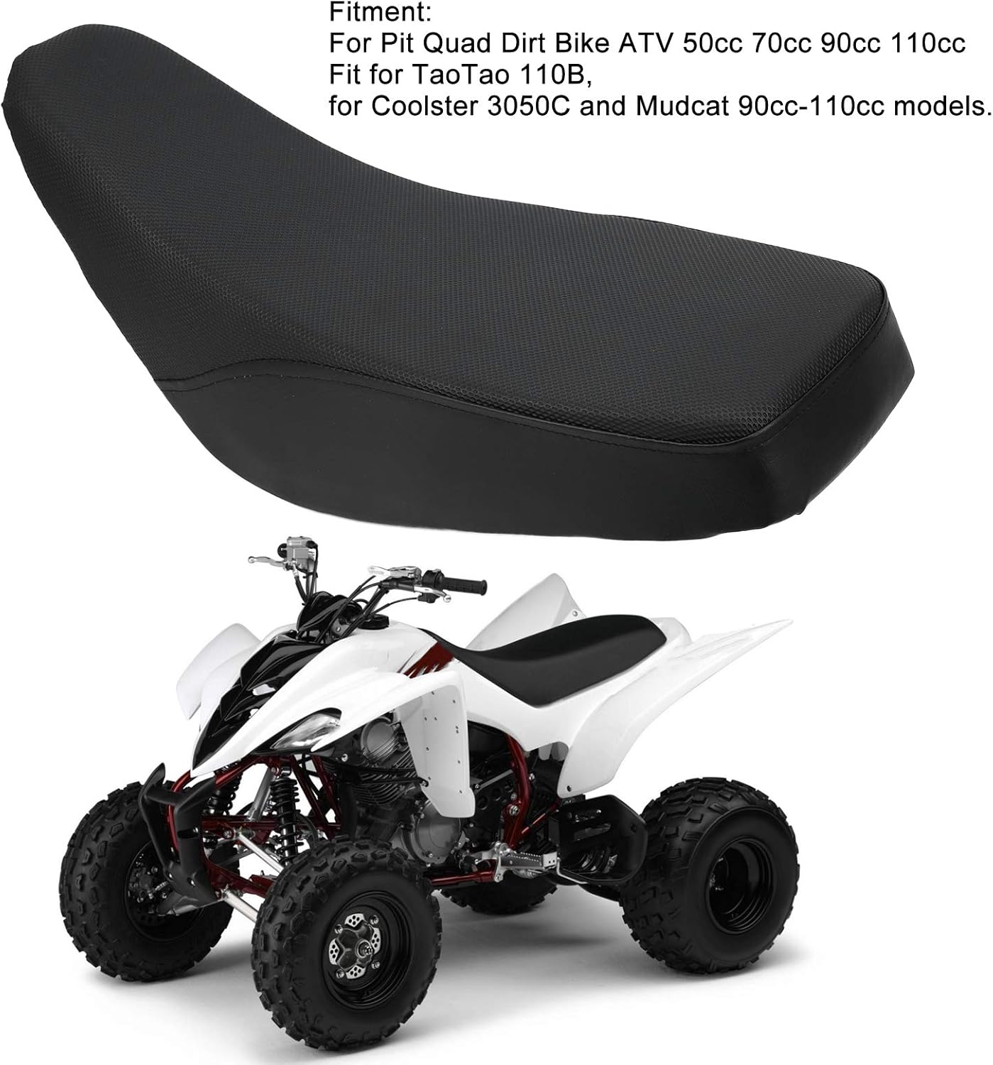 ATV Seat, Simple Installation Saddle Replacement, Save Time and Effort Sophisticated Workmanship Stylish and Generous for Woman Man