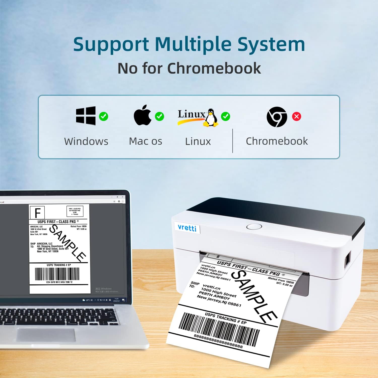 Thermal Label Printer,Vretti Shipping Label Printer,Thermal Printer