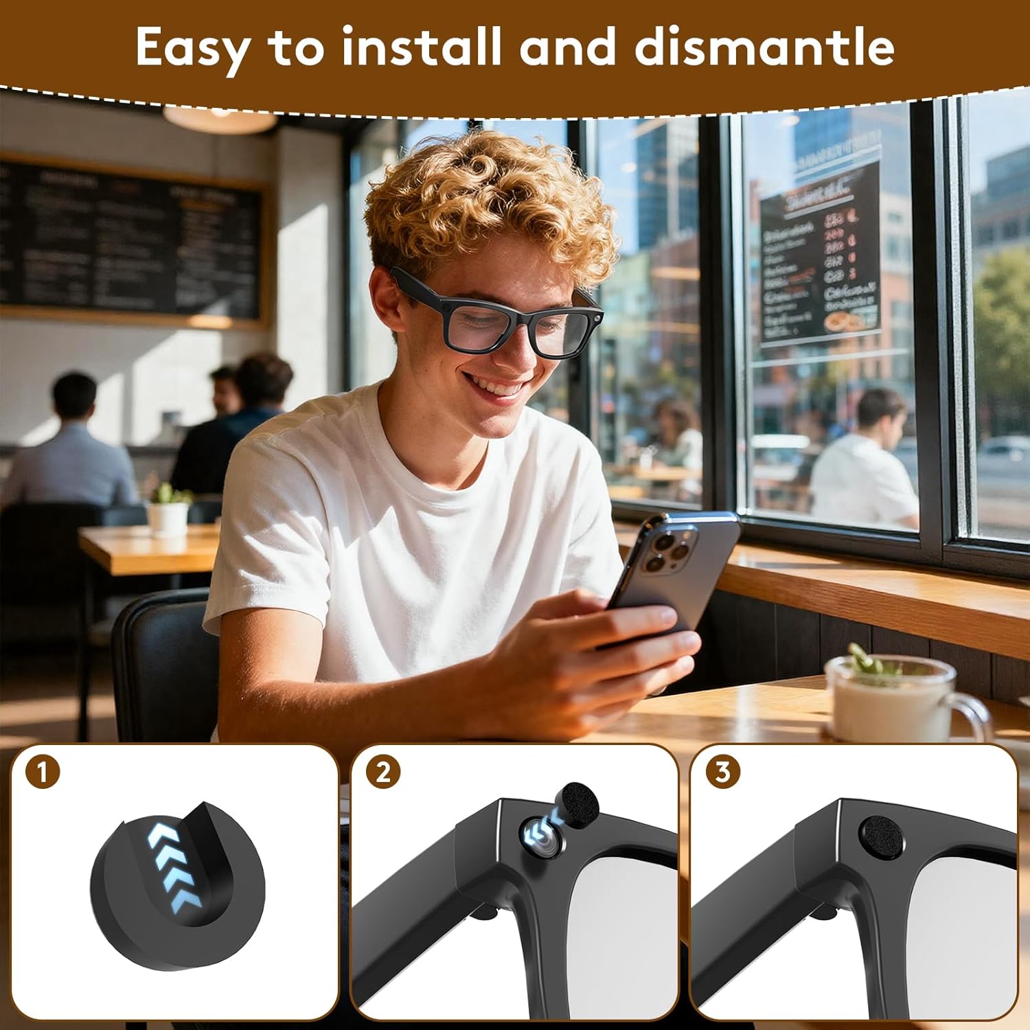 12Pcs LED Light Blocking Stickers Compatible with Ray Ban Meta Wayfarer/Skyler/Headliner(Gen 2)/Blayzer/Scriber Optics & Oakley Meta HSTN Smart Glasses Accessories, Light Covers Sticker, Black