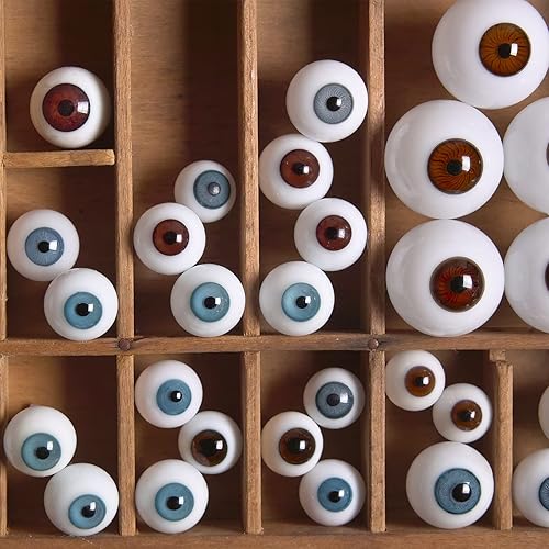 Miniatura 6 de Molde de ojos para muñecas, cúpula de globo ocular, 0.787 in, silicona transparente decorativa para hacer joyas y manualidades