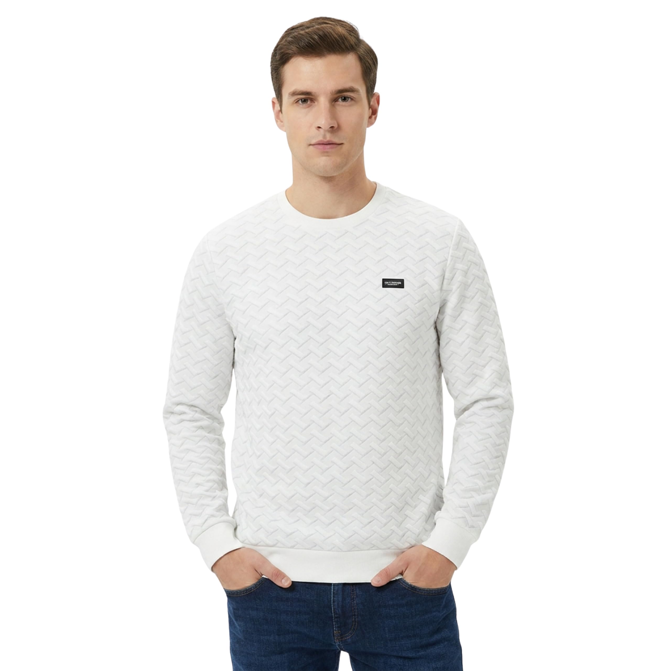 yakshas Quilted Sweatshirt for Men and Women, 350 GSM Polyester, Unisex Structured Fit, Anti Pilling, Heavy Winter Loungewear-picture-10