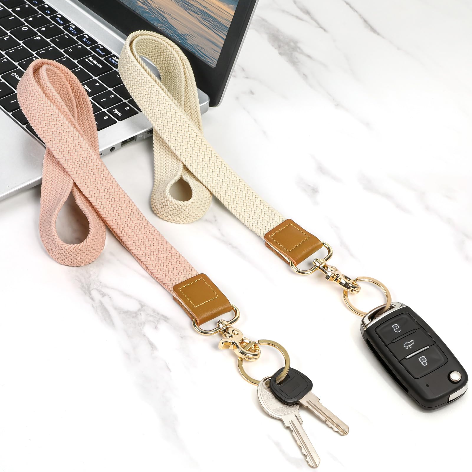 CHUQING Porta tessere con cinturino, cordino da portare al collo, portachiavi, porta tessere, cordino, tracolla,Porta badge,Rosa