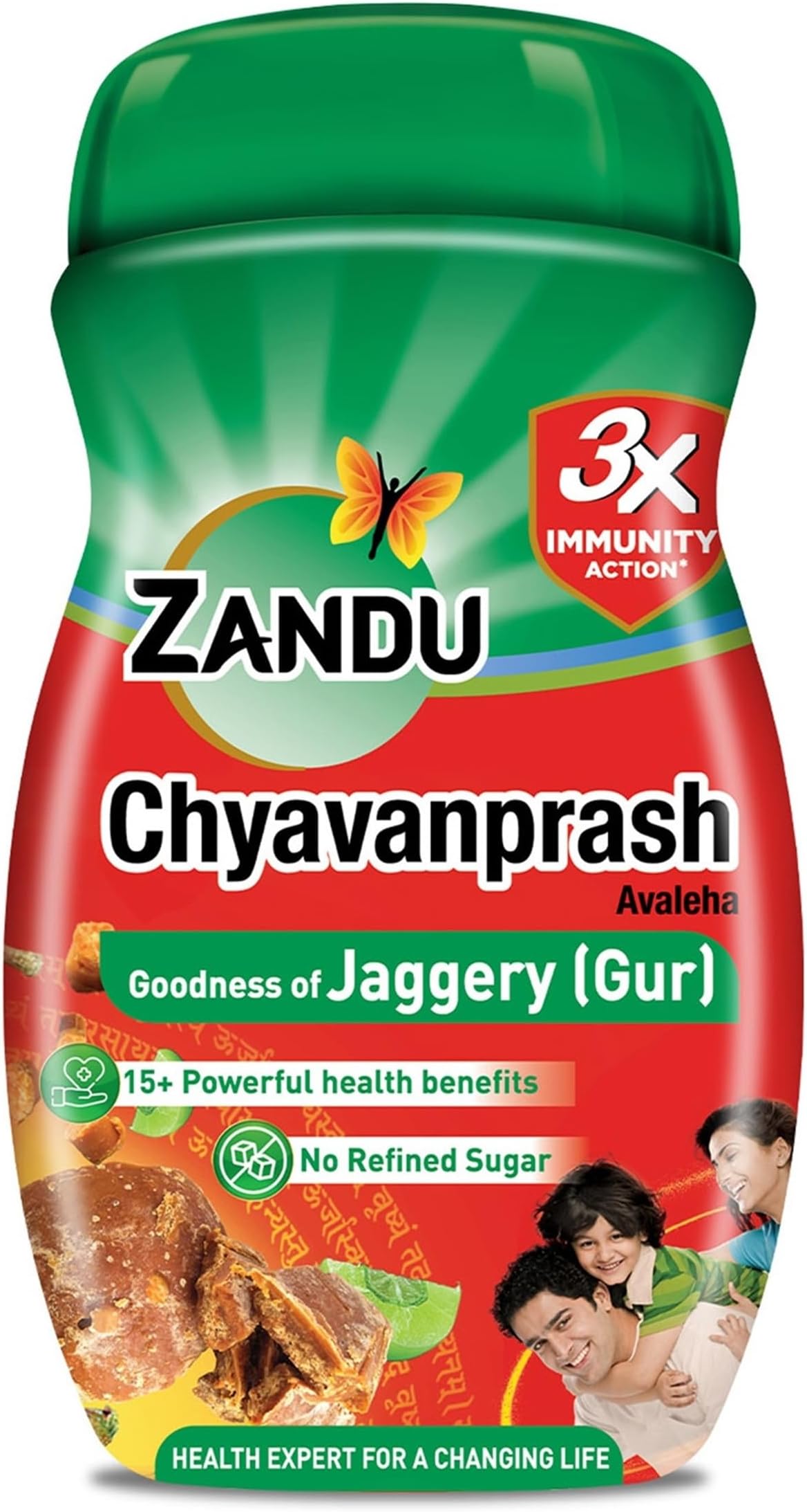 Chyawanprash- 900g | Made with Jaggery (Gur), Improves Respiratory and Digestive Health, No added Sugar | 2X Immunity, Increases Strength and Stamina
