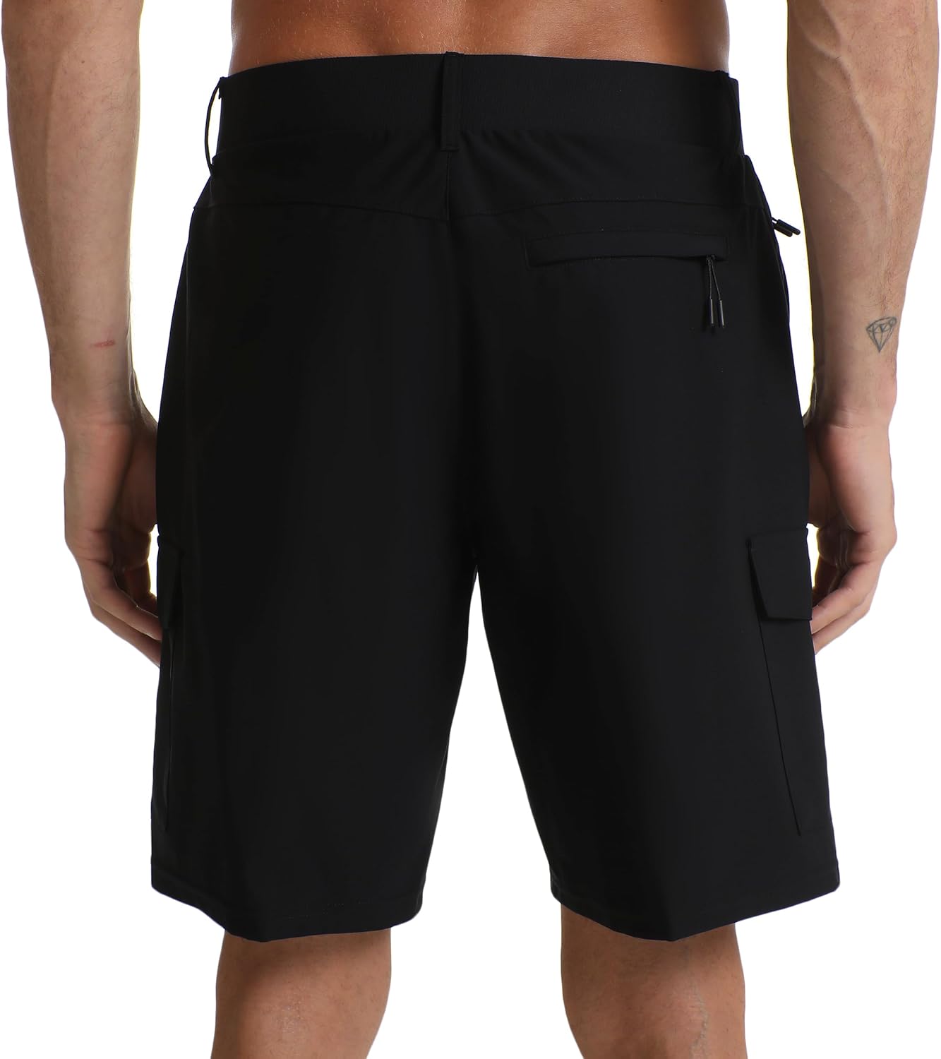 Haowind Men's 9“ Quick Dry Hiking Cargo Shorts-Lightweight Performance Shorts with 5 Pockets for Golf Travel Casual Work