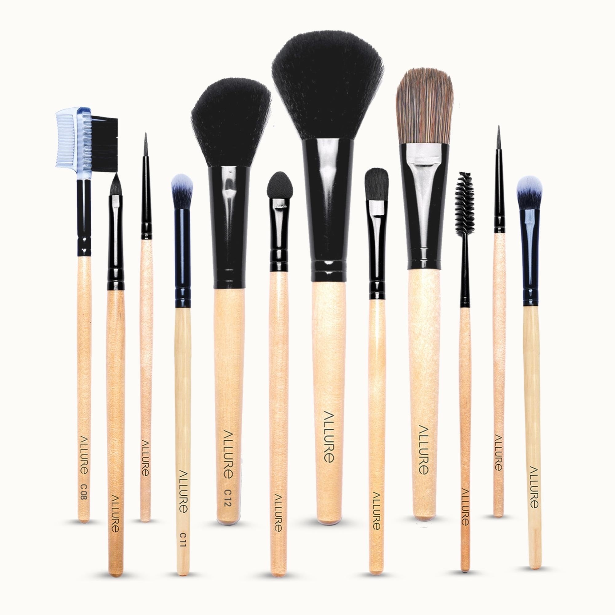 Allure Classic Ack-12 Pack Of 12 Makeup Brush Set-picture-14