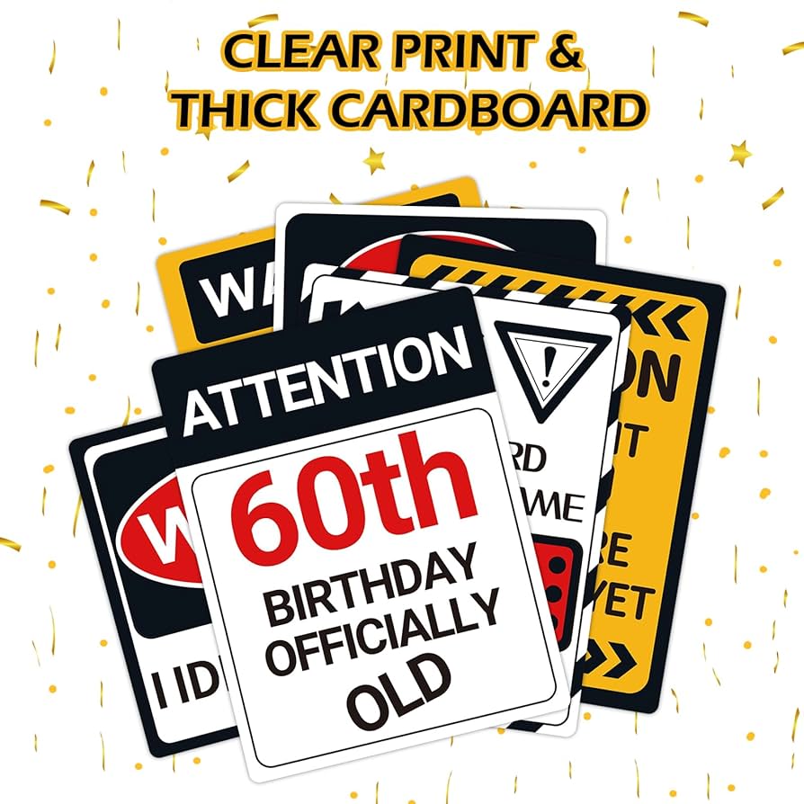 amazon-com-homanga-60th-birthday-decorations-9pc-set-with-funny-photo-props-table-centerpieces-garden-yard-decor-signs-home-kitchen for Free Printable Happy 60th Birthday Signs Amazon.com: HOMANGA 60th Birthday Decorations - 9pc Set with Funny Photo Props, Table Centerpieces & Garden Yard Decor Signs : Home & Kitchen for Free Printable Happy 60th Birthday Signs