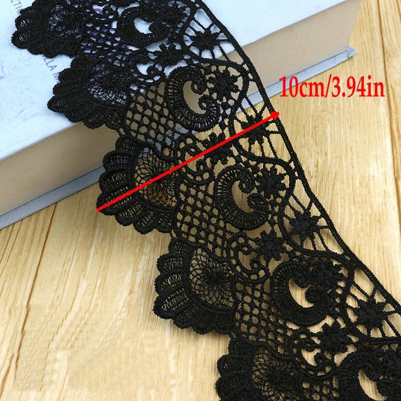 Miniatura 3 de Accesorios de ropa bordados de poliéster bordado ligero falda de encaje  escotemangas DIY tela decorativa arte, embalaje de regalo, diseño de flores