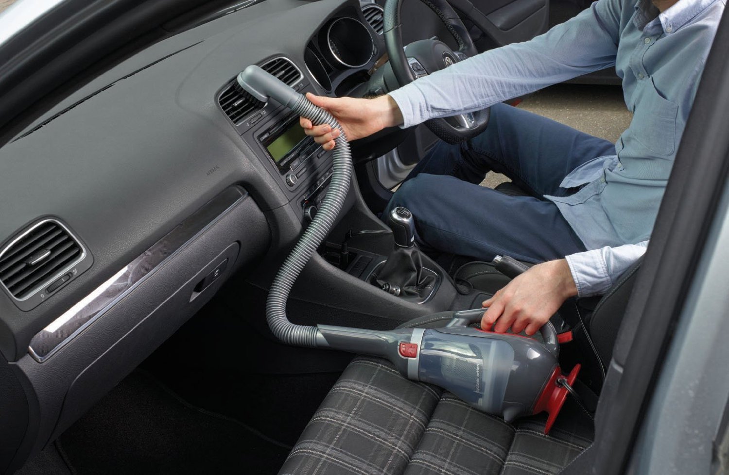 BLACK+DECKER dustbuster Aspirapolvere Portatile per Auto con Cavo 12V, ADV1200-XJ