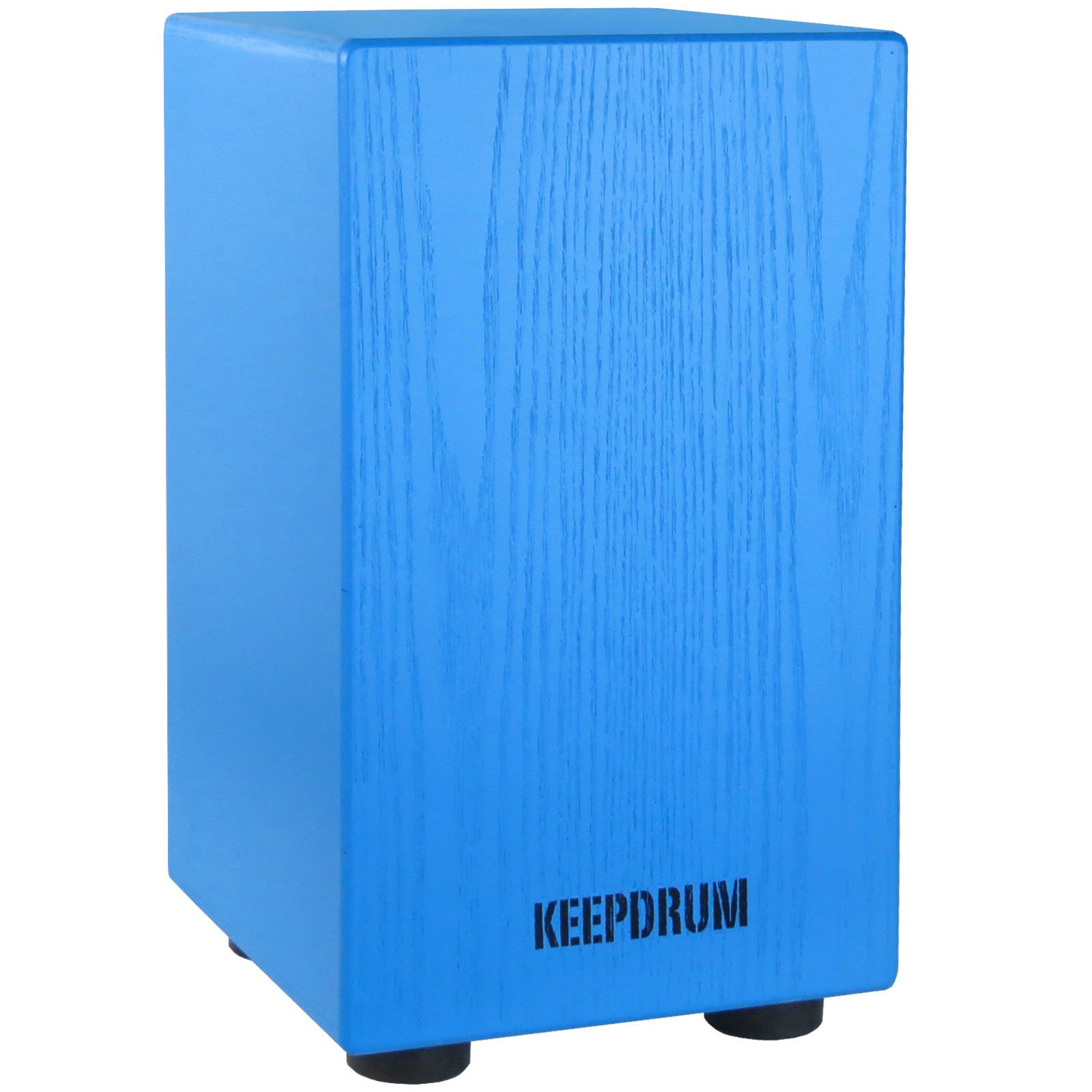 keepdrum DC1M BL Junior - Cajón para niños, Instrumentos de Percusión (incluye almohadilla para asiento), color azul