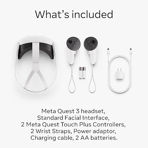 Miniatura 3 de Meta Quest 3 512GB Breakthrough Mixed Reality Powerful Performance Asgards Wrath 2 and Meta Quest+ Bundle