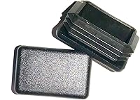 Vista 1 de SBD (paquete de 4) tapas de extremo de plástico LDPE rectangulares de 1 pulgada x 1-1/2 pulgadas (10-14 Ga). Tapas de acabado de postes de cerca.