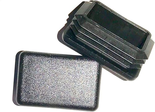 SBD (paquete de 4) tapas de extremo de plástico LDPE rectangulares de 1 pulgada x 1-12 pulgadas (10-14 Ga). Tapas de acabado de postes de cerca.