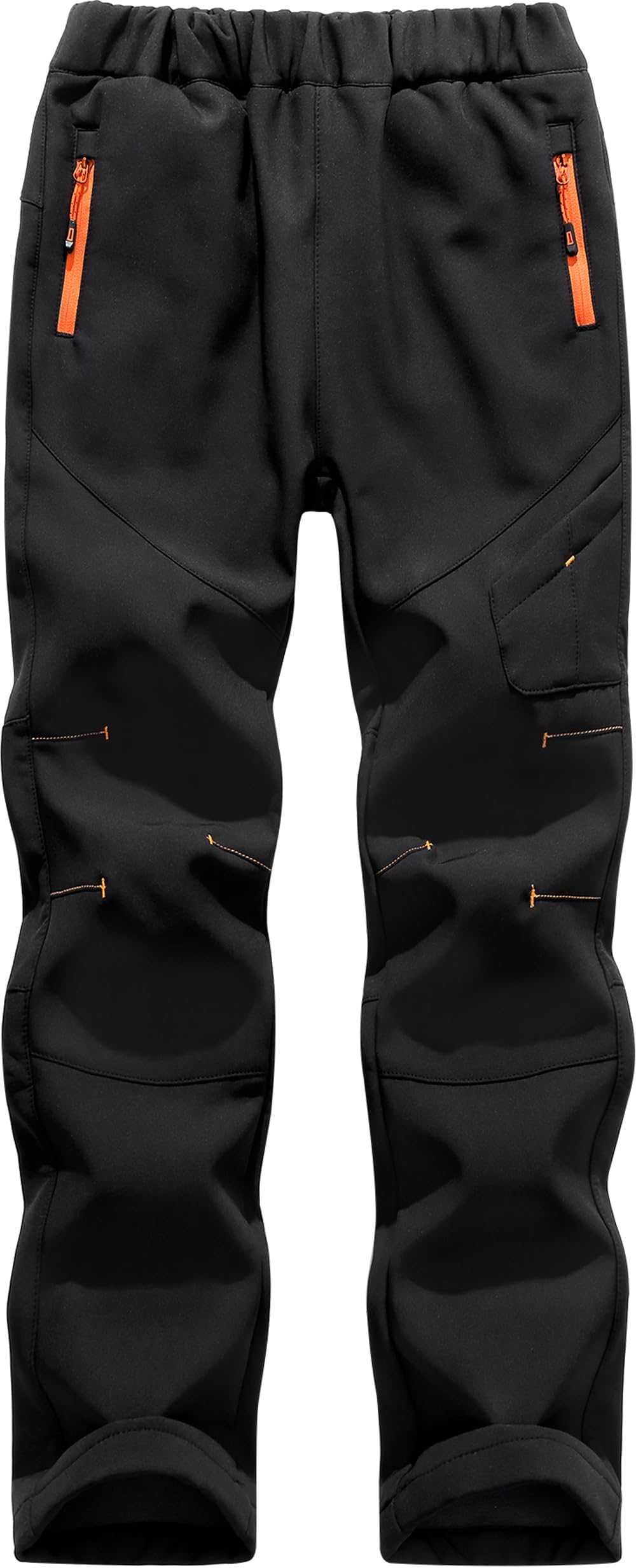 Mnking Softshellhose Skihose Kinder Gefüttert Wasserdicht Thermohose | Warm Winter Winddicht Schneehose Wanderhose für Jungen Mädchen
