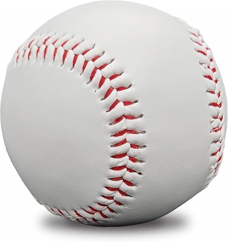 Vista 14 de Tamaño oficial estándar de béisbol en blanco de 9 pulgadas, adecuado para la máquina de entrenamiento de práctica de liga juvenil, lanzamiento
