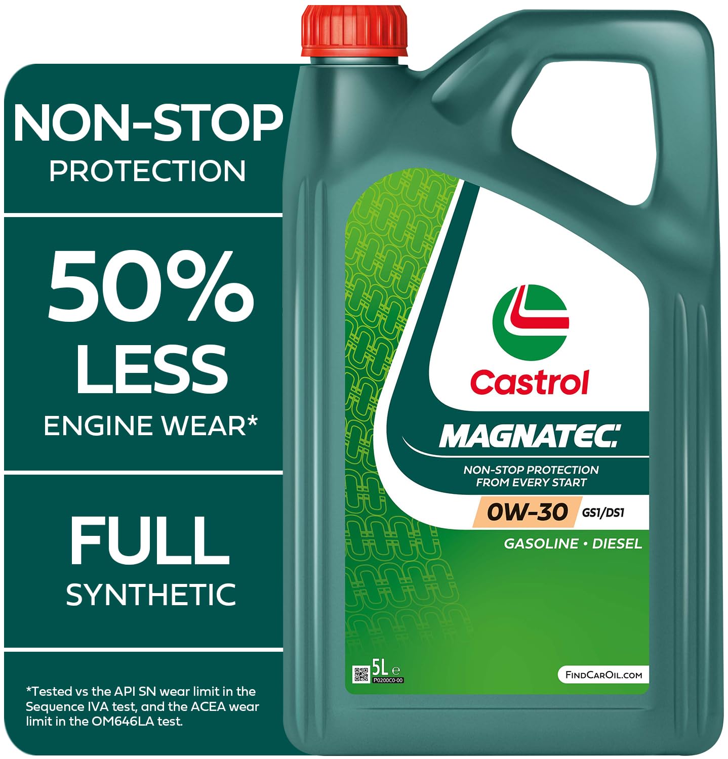 Castrol MAGNATEC 0W-30 GS1/DS1 Engine Oil 5L, Green
