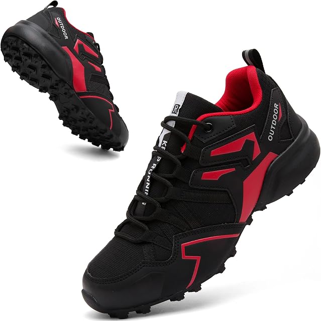 Trail Chaussures de course Hommes Chaussures de randonnée Chaussures de sport Trekking Respirant espadrilles antidérapants pour les hommes Léger Tout-Terrain Cross Training Chaussures de marche