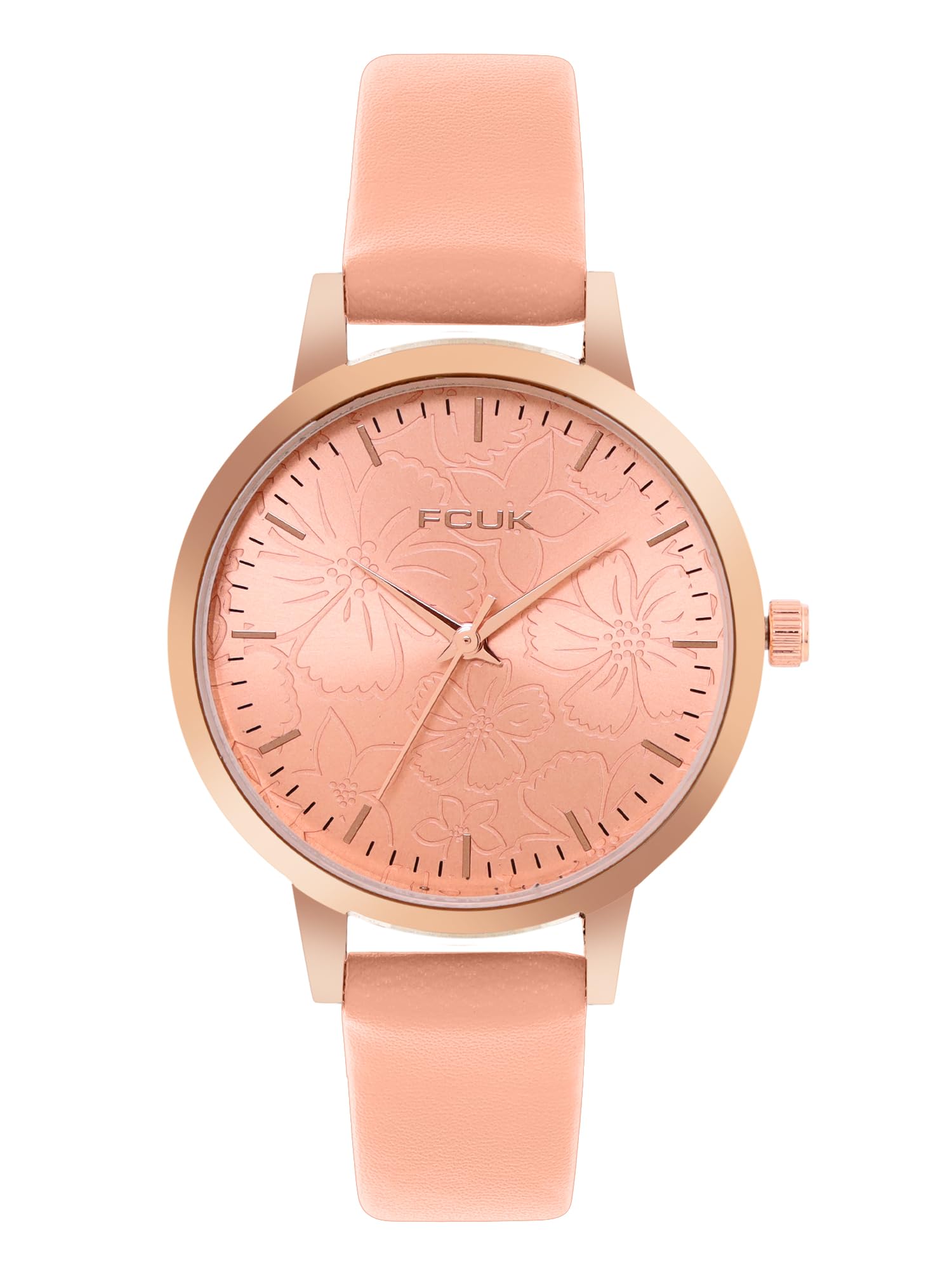 FCUK Analog Rose Gold Dial Women's Watch-FK00036A