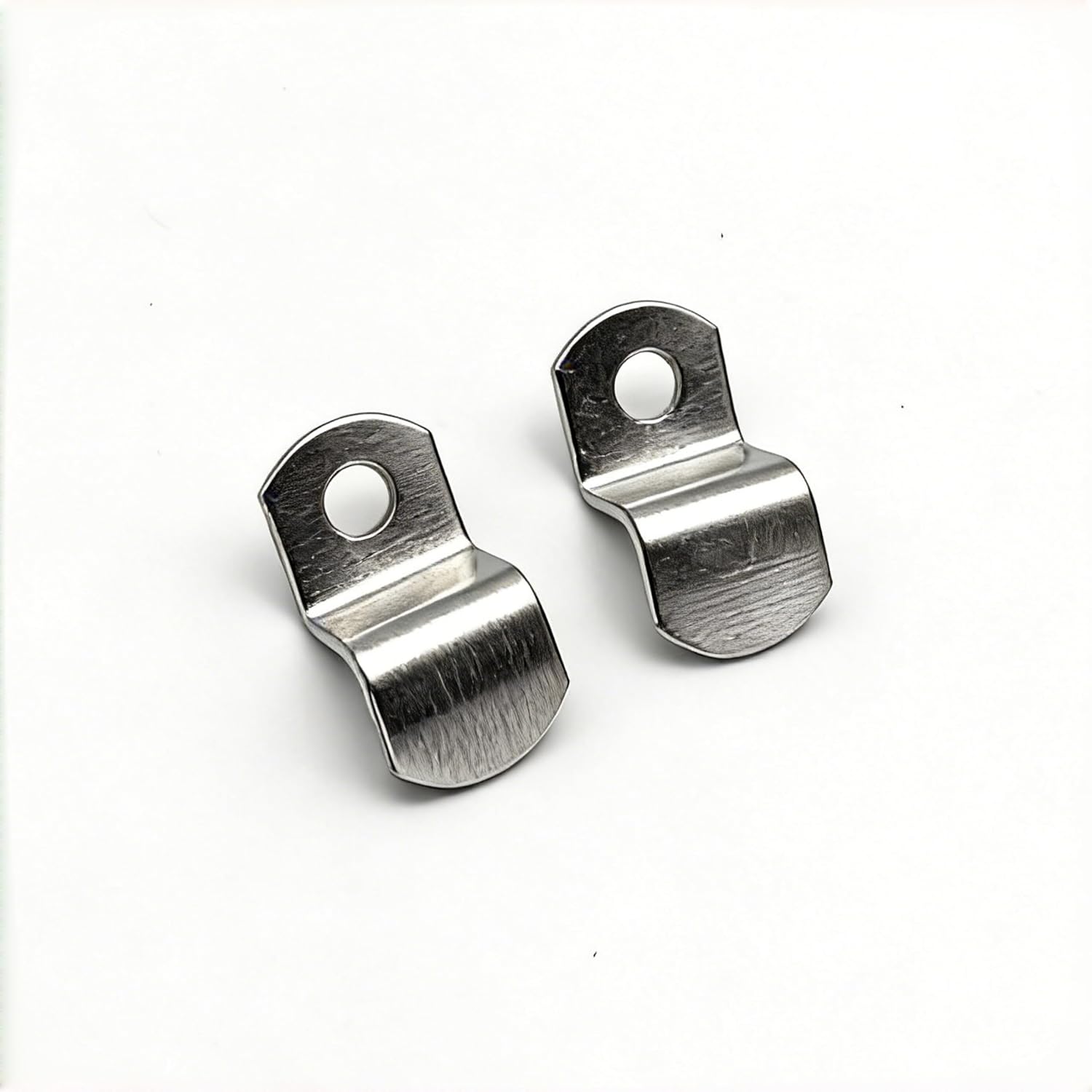 20-Piece 1/4" Z-Shape Offset Canvas Clips - Offset Mirror Clips for Wall Mounting, Picture Framing Supplies, Mirror Hangers, Frame Backing Clips with Screws