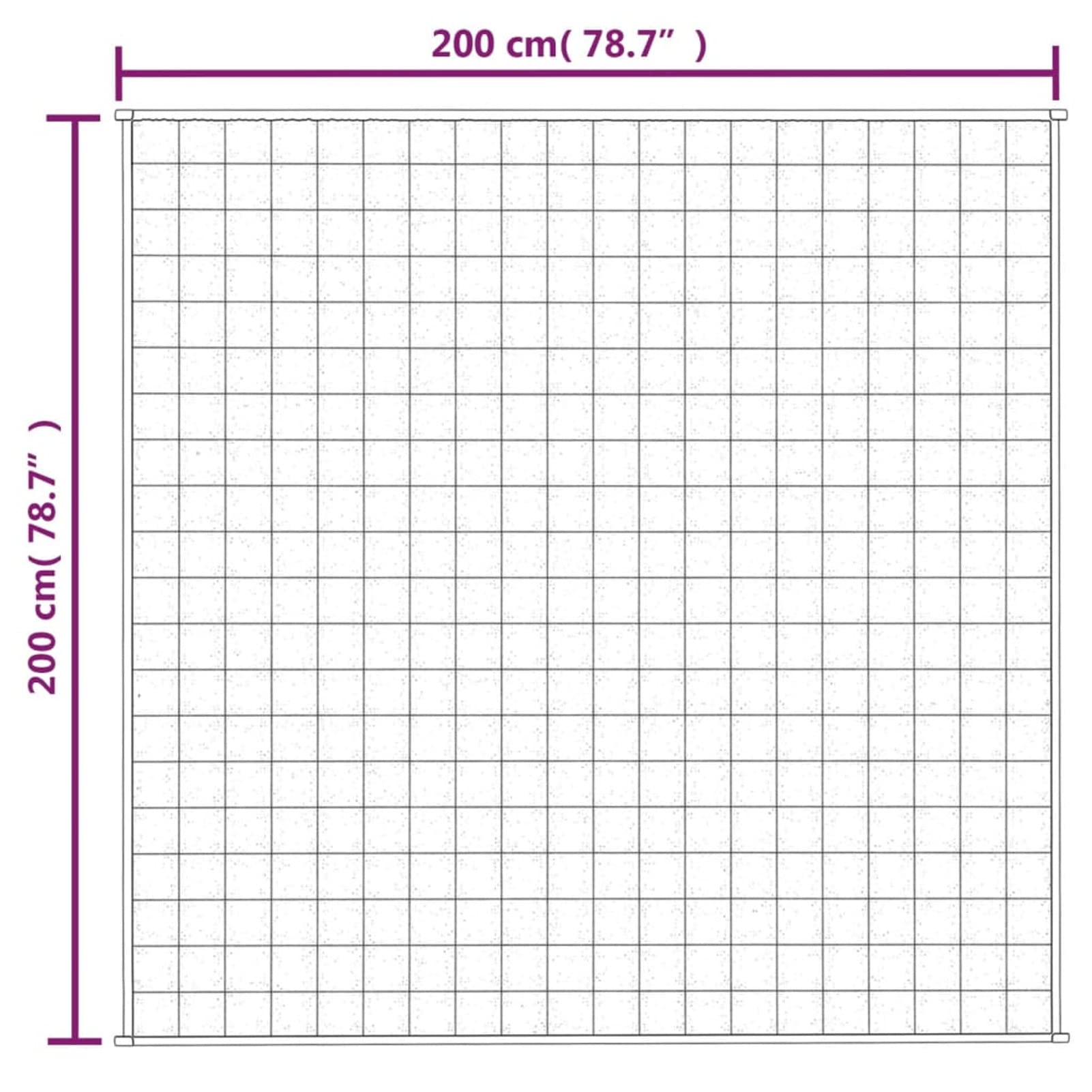JUDYY Coperta Ponderata Grigia 200x200 cm 13 kg Tessuto,Biancheria,Lenzuola e Coperte,Coperte-350779