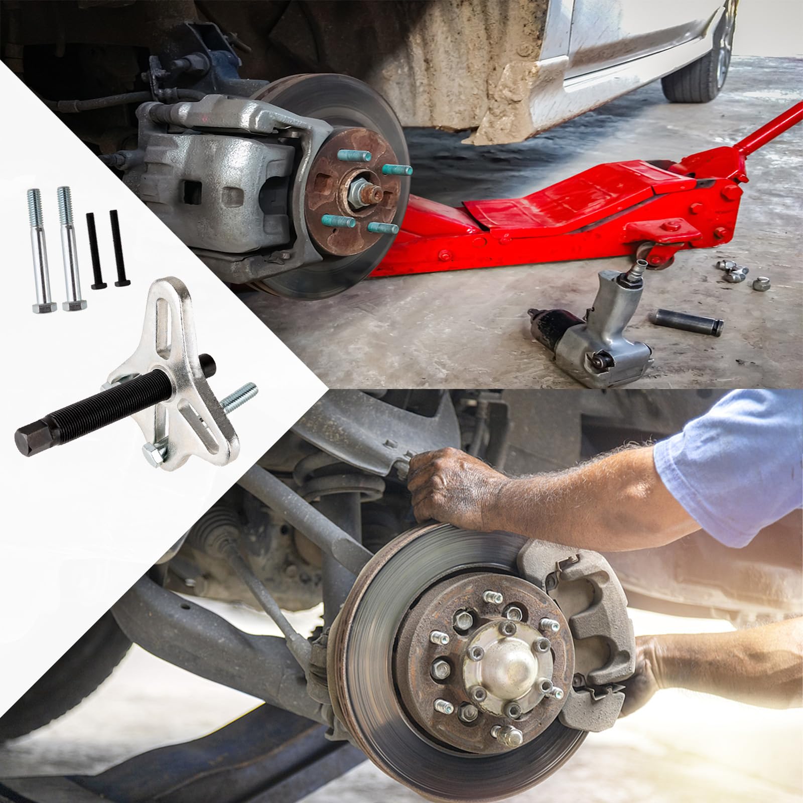 Juego de 46 extractores armónicos de equilibrio armónico, kit de herramientas de instalación de polea de volante eléctrico, juego de herramientas de extracción de cigüeñal, funciona con la
