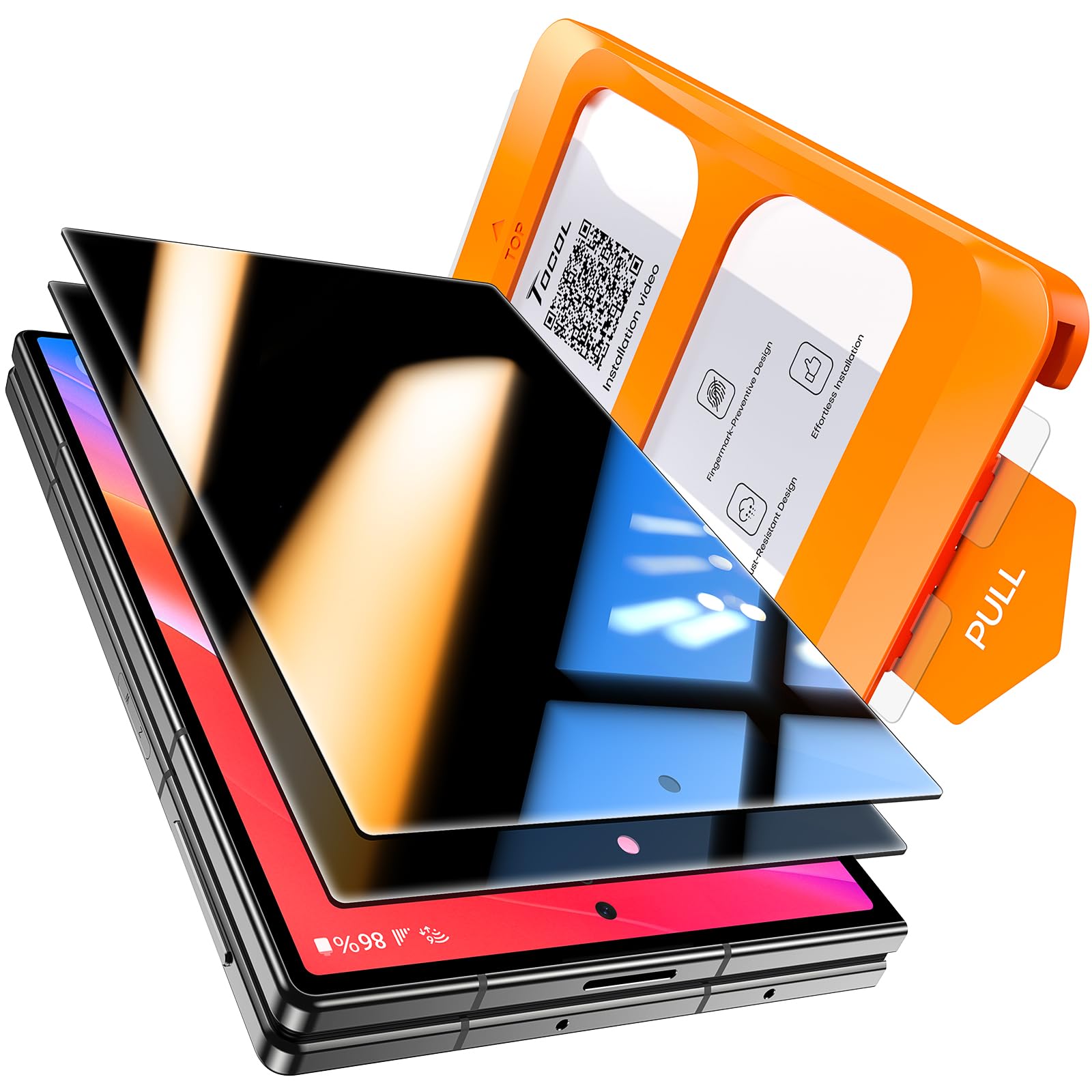 TOCOL for Samsung Galaxy Z Fold 8 Privacy Screen Protector