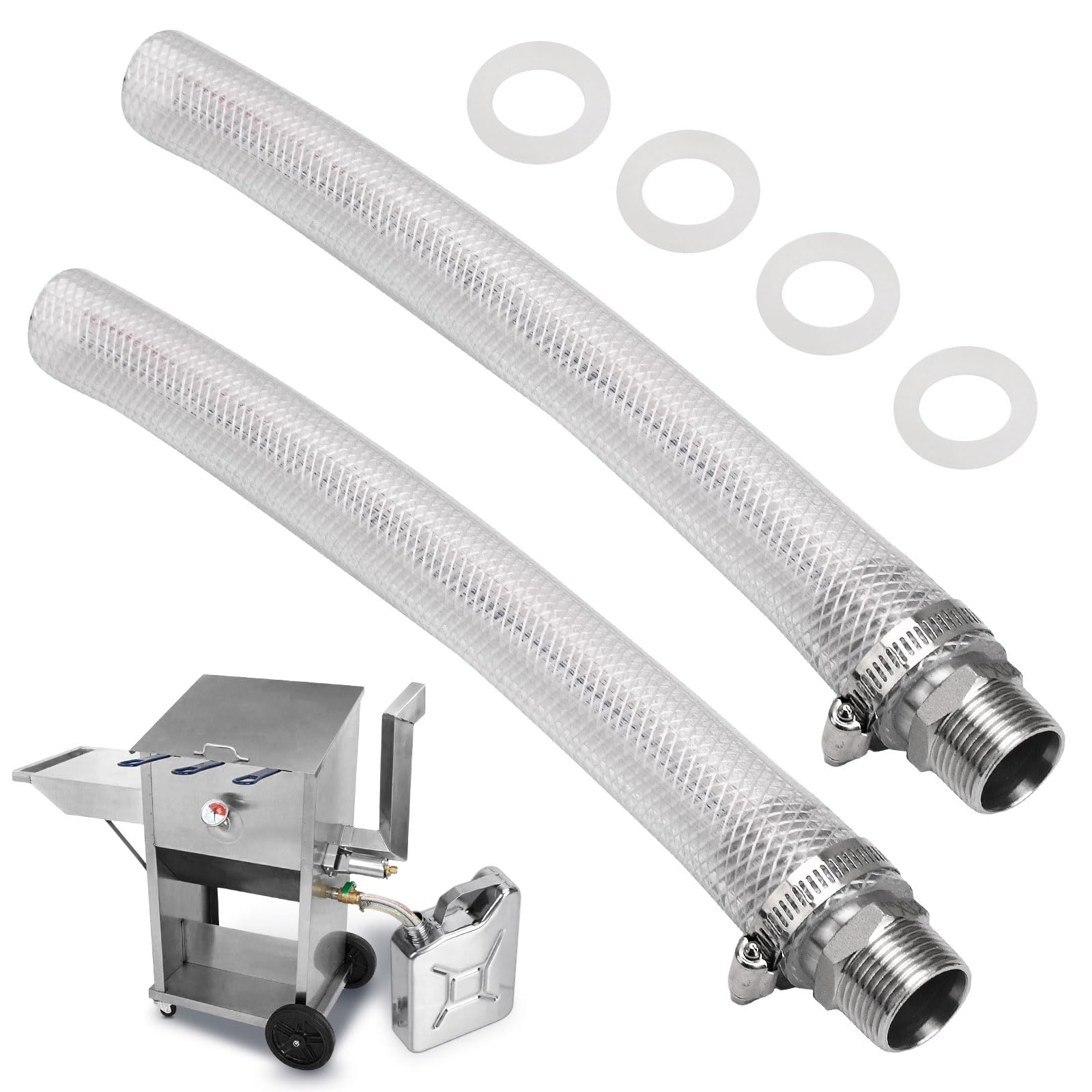 Amazon.com: 2 Pack Fryer Drain Extension Hose for Bayou Classic