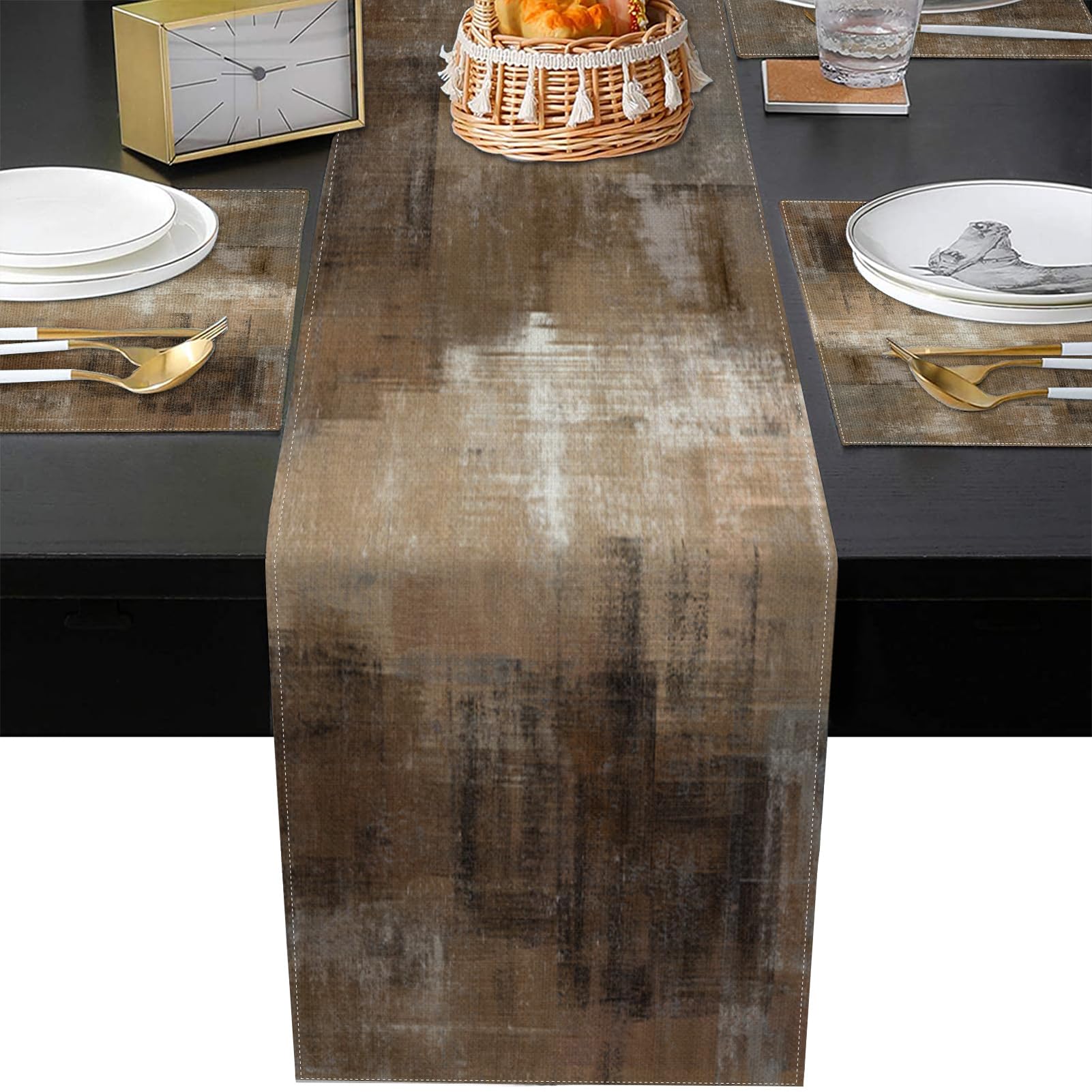 Vintage Table Runner & Placemats Set - 6 Piece -7
