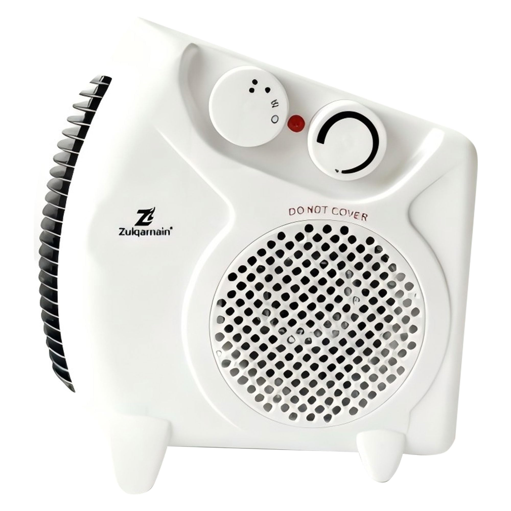 A2Z 2000W Portable Electric Fan Heater with Adjustable Thermostat 3 Heat Settings Cool Warm Hot Overheat Protection Carry Handle Fast Home Office Heating Freestanding Compact White Heater