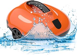 Irishom 2023 Cordless Robotic Pool Cleaner Pool Vacuum Powerful Suction Slient Operation Lasts 150 Mins Support Intelligent Route Planing and Self-Parking 2.58L for Above Ground/Inground Pool 861ft².