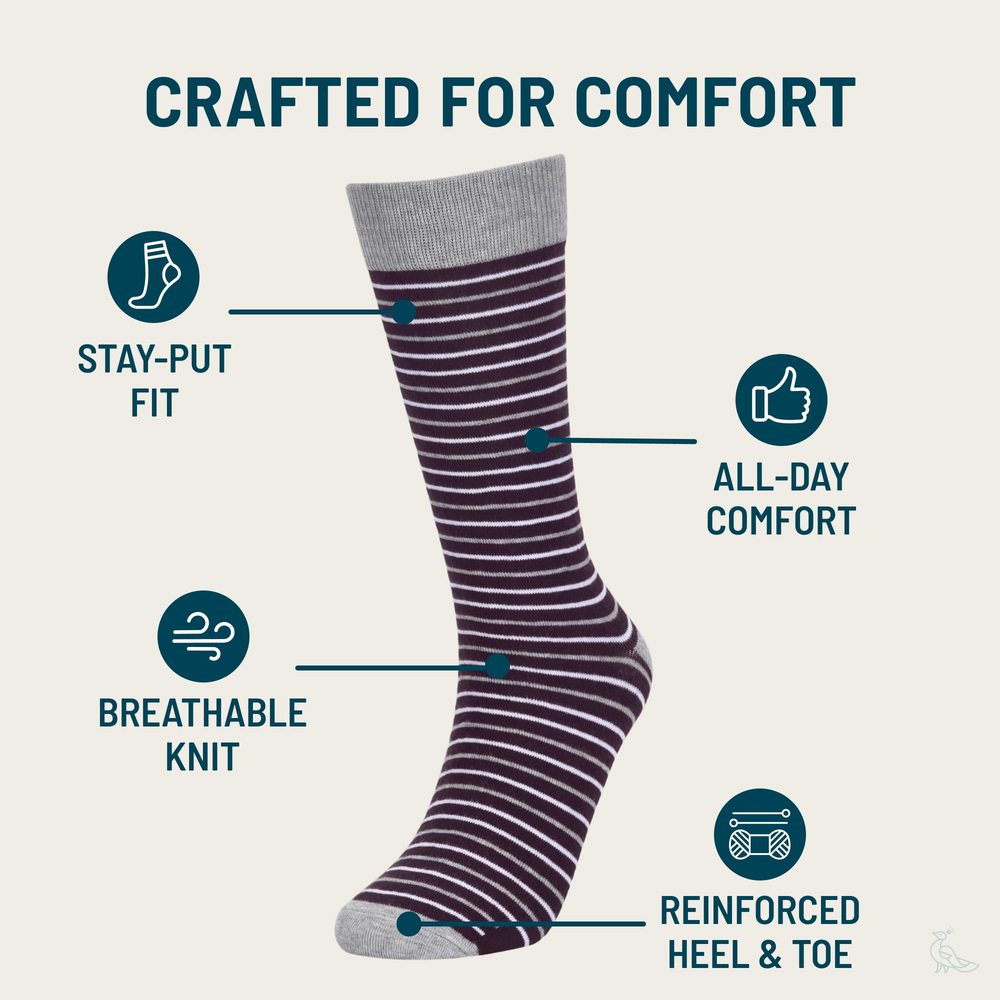 No Cold Feet - Divertidos calcetines coloridos morados novedosos para hombre, para vestir, casual, formal, padrinos de boda, un par