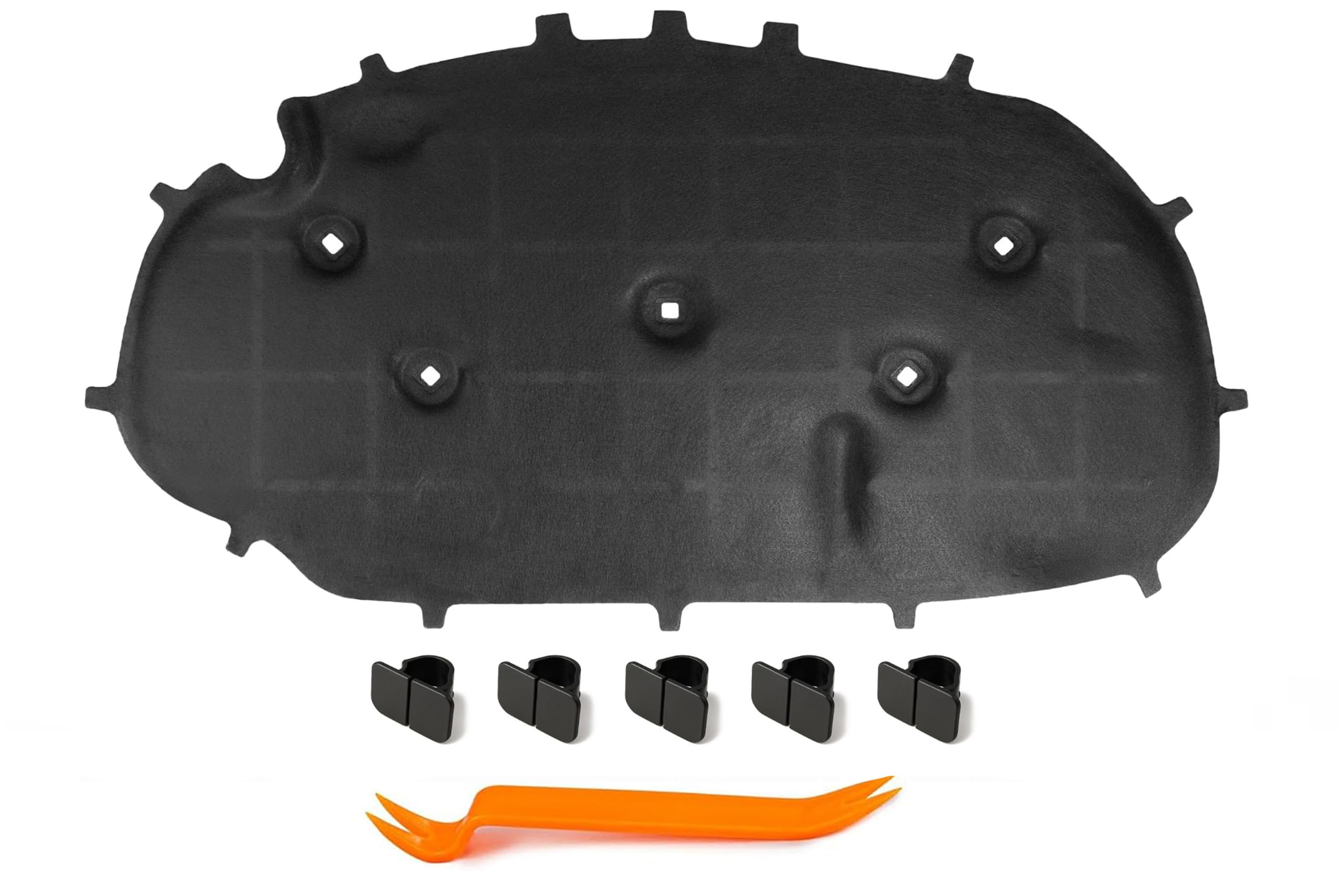 Motorhaubendämmung Schalldämmung der Motorhaube Motorhauben-Dämmmatte MIT CLIPS FÜR VW GOLF 6 VI 5K 2008-2013 5K0863831G