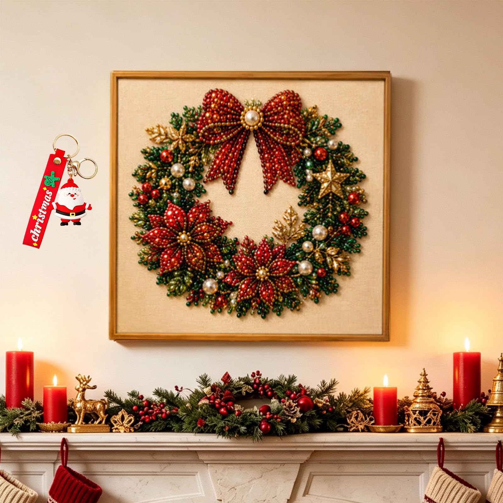zoocco Christmas Pearl Diamond Art Kit with Ornament (BB)