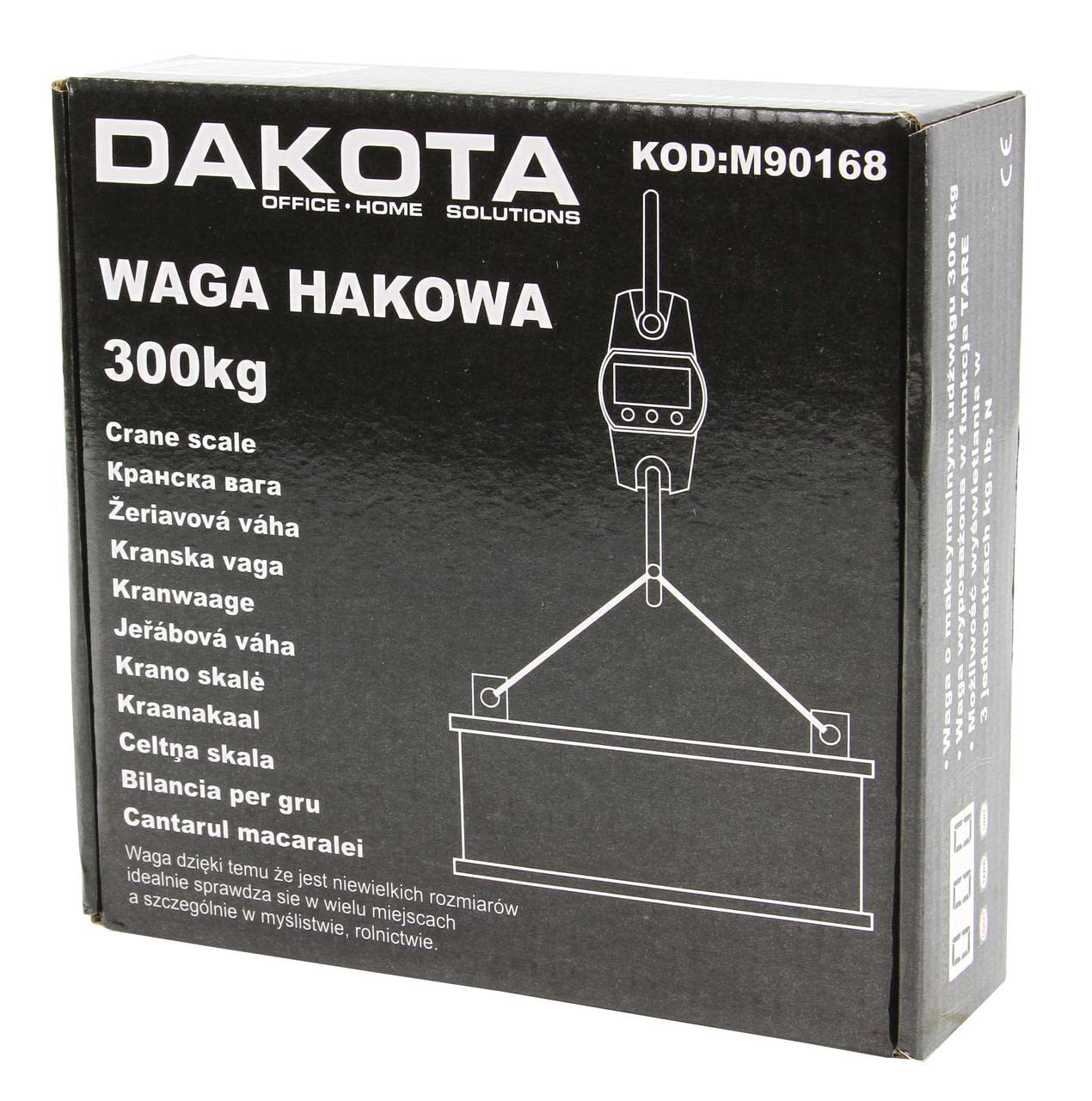 Bilancia a Gancio Sospesa Dinamometro Digitale 300 kg Batterie Incluse
