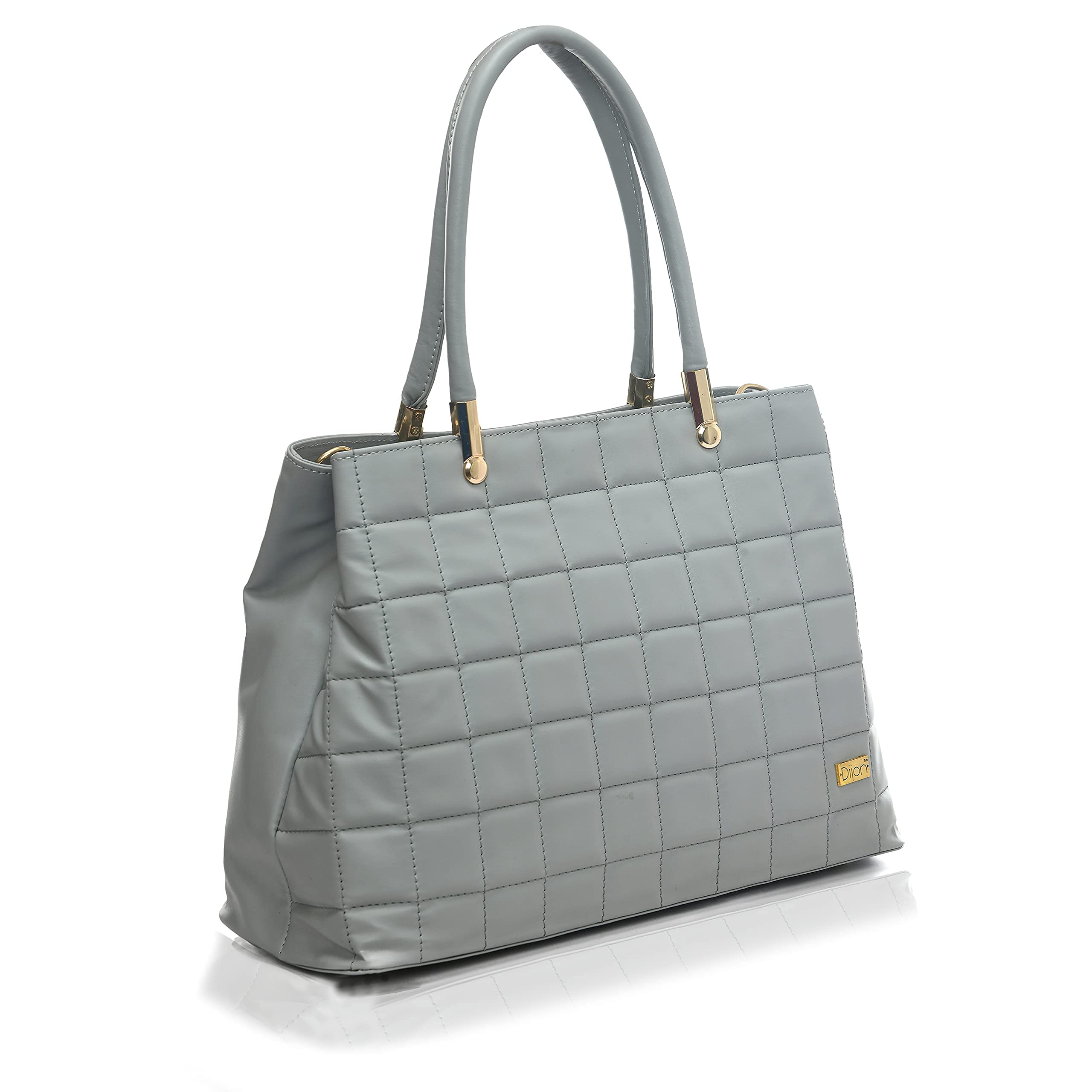 Dijon 24X33X13 CM Synthetic Leather Ladies Shoulder/Handbag Bag For Women | Purse For Girls Stylish Design | Beautiful Designer Handbags For Women | Grey