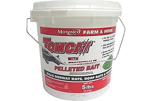 MOTOMCO Tomcat Mouse and Rat Bromethalin Pellets: Eliminate Rodents Effectively