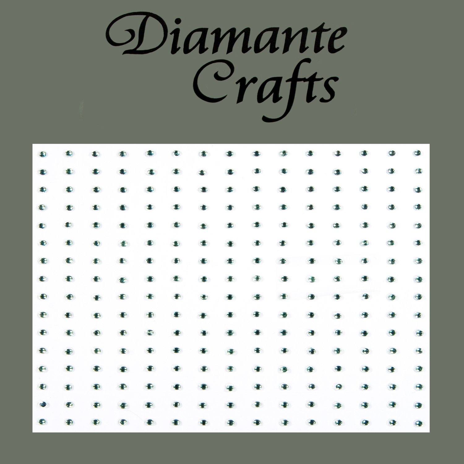 Diamante Crafts Green 240 X 1Mm Light Diamante Self Adhesive Rhinestone Craft Embellishment Gems - Created Exclusively
