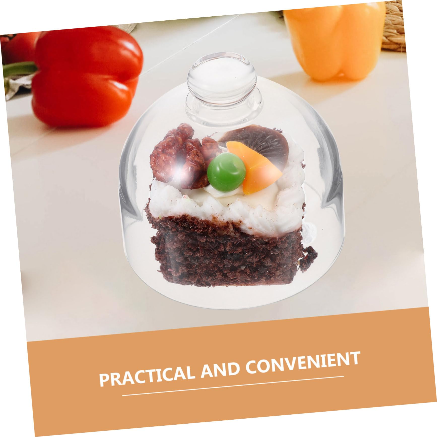 Dôme De Protection Alimentaire Acrylique - Couvercle Pour Gâteaux Et Desserts - Zerodeko